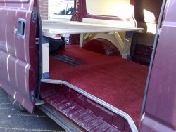van with carpet