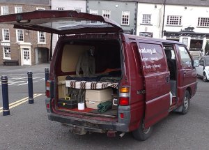 Van in Hillsborough at our fund raising event