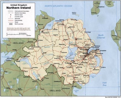 Map of Northern Ireland